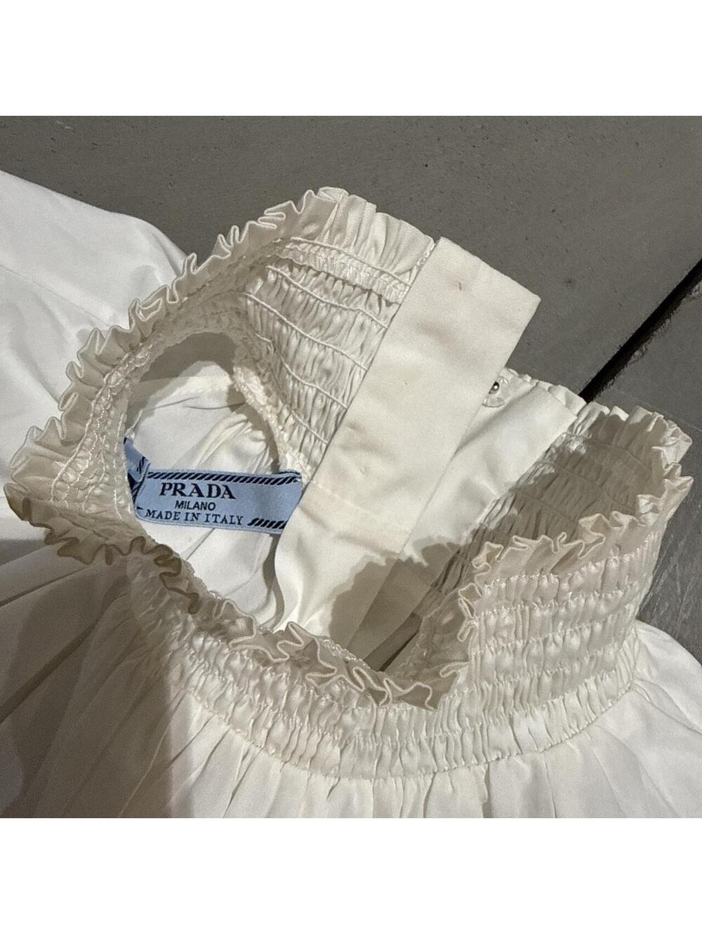 Prada Women's White Blouse - Picture 3 of 11